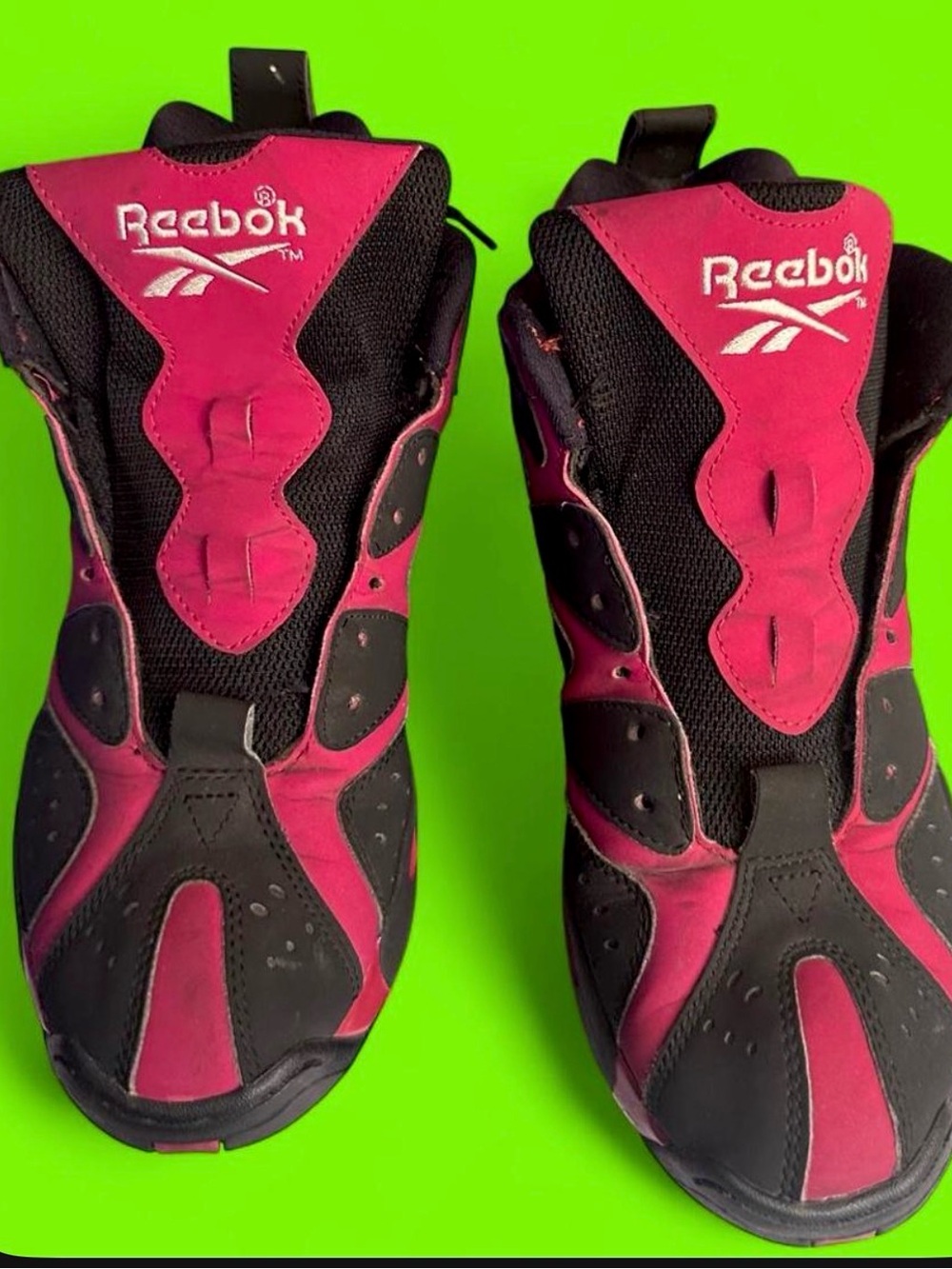 Reebok Black and red Men's Slip-On Athletic Sneakers